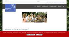Desktop Screenshot of biergarten-muehlenpark.de